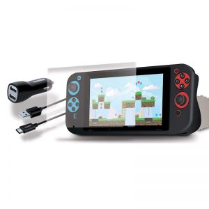 Dreamgear Essential Bundle For Switch Included. Comfort Grip,Screen Protector,Cable 
