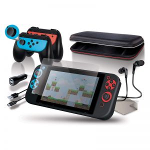 Dreamgear STRTR Kit For Switch Included.Grip,Screen Proctor,Grip,Earbud,Cable,Charger,Case,Cloth 