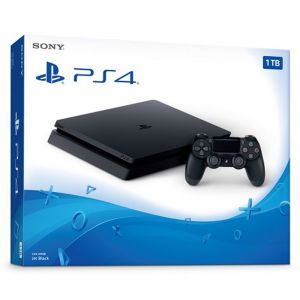 PS4 1 TB Slim Console Jet Black TRA