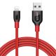 Anker Powerline+ Lightning Nylon Braided Cable 6FT - Red 