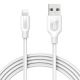 Anker Powerline+ Lightning Nylon Braided Cable 6FT - White 