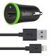 Belkin 1-USB Port Car Charger+Charge&Sync 10W Cable 1.2M Lightning