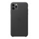 Apple iPhone 11 Pro Max Leather Case- Black