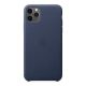Apple iPhone 11 Pro Max Leather Case- Midnight Blue 